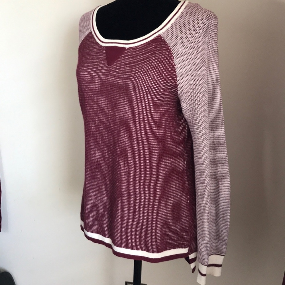 Vintage Style Pink Rose Knit Top